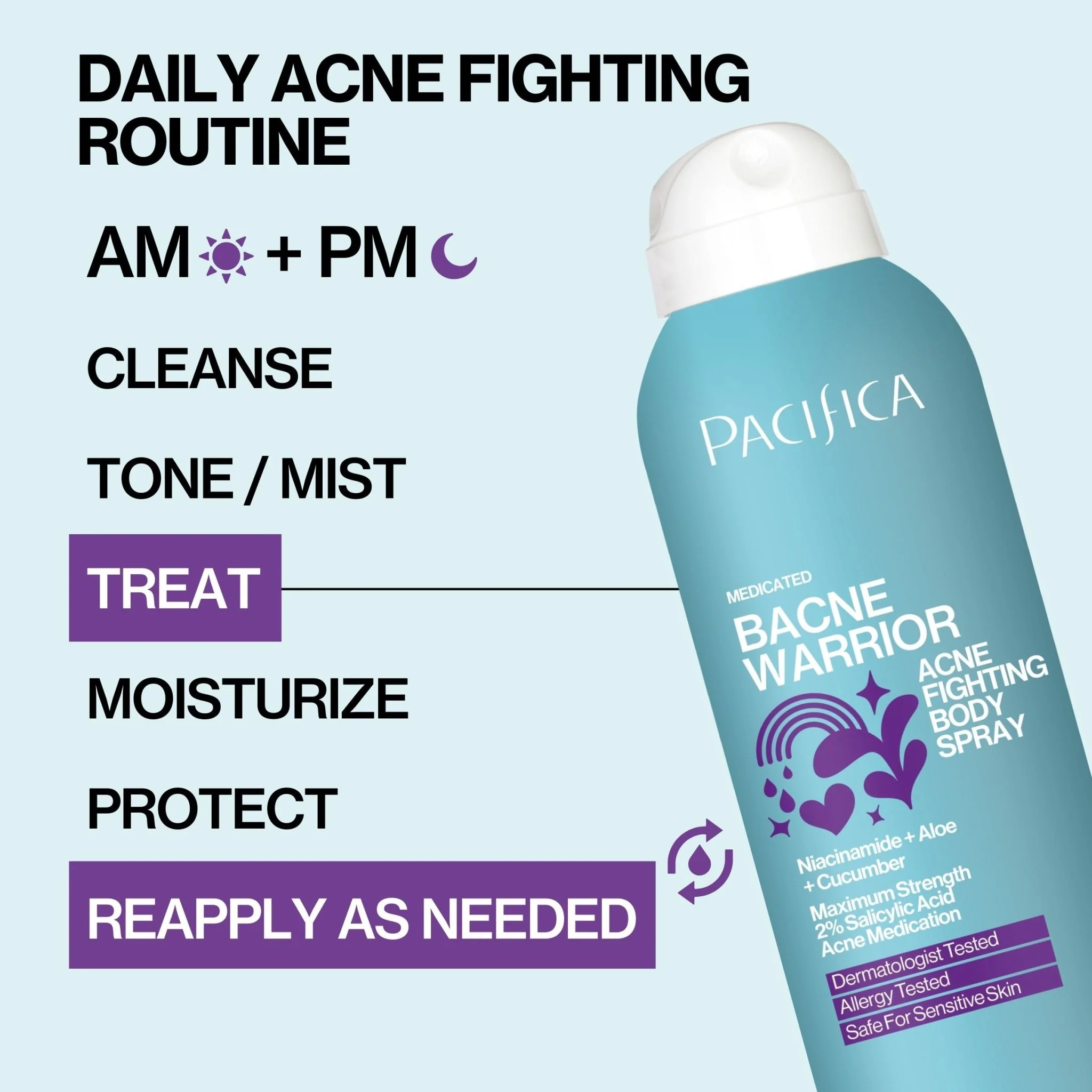 Bacne Warrior Acne Fighting Body Spray - Image 6