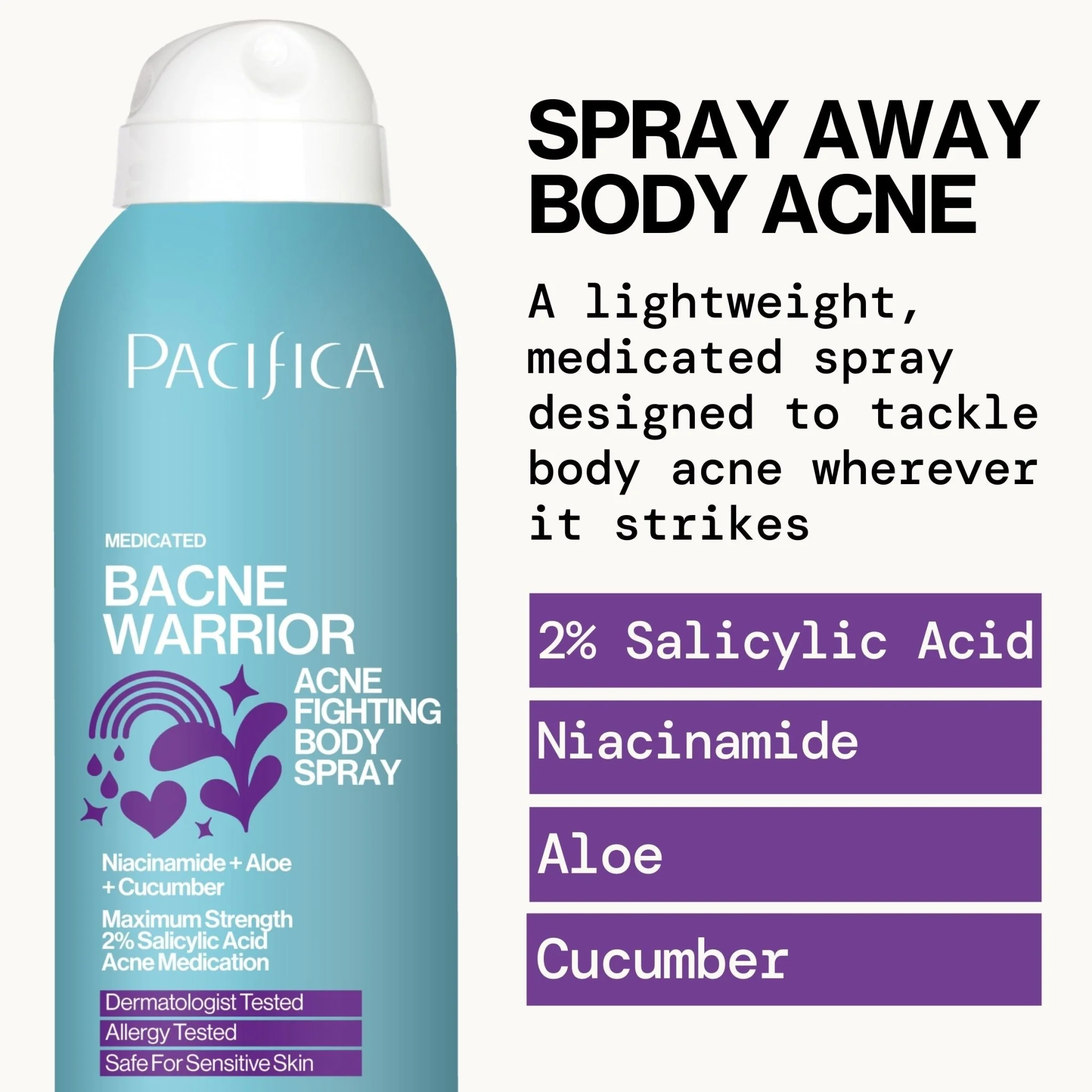 Bacne Warrior Acne Fighting Body Spray - Image 7