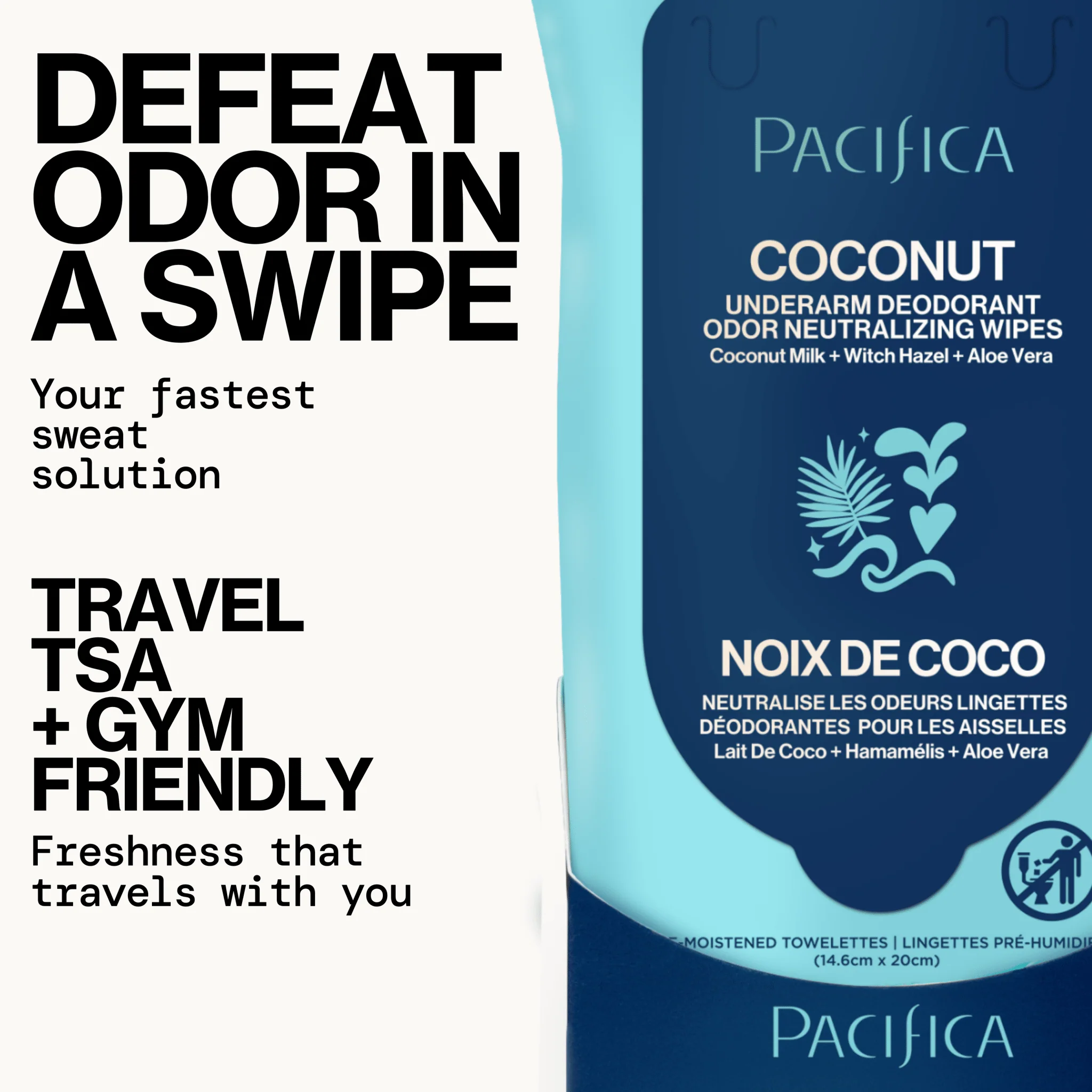 Coconut Milk & Essential Oils Underarm Deodorant Wipes - Image 6
