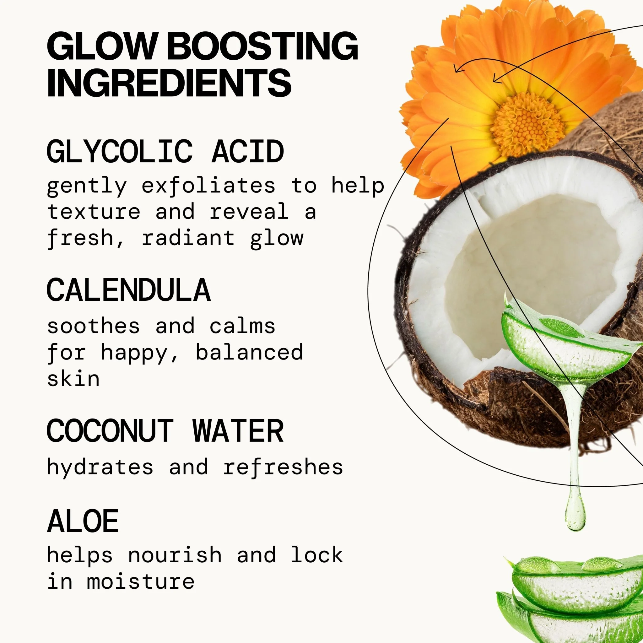 Glowing Glycolic Acid, Orange & Vanilla Makeup Removing Wipes - Image 4