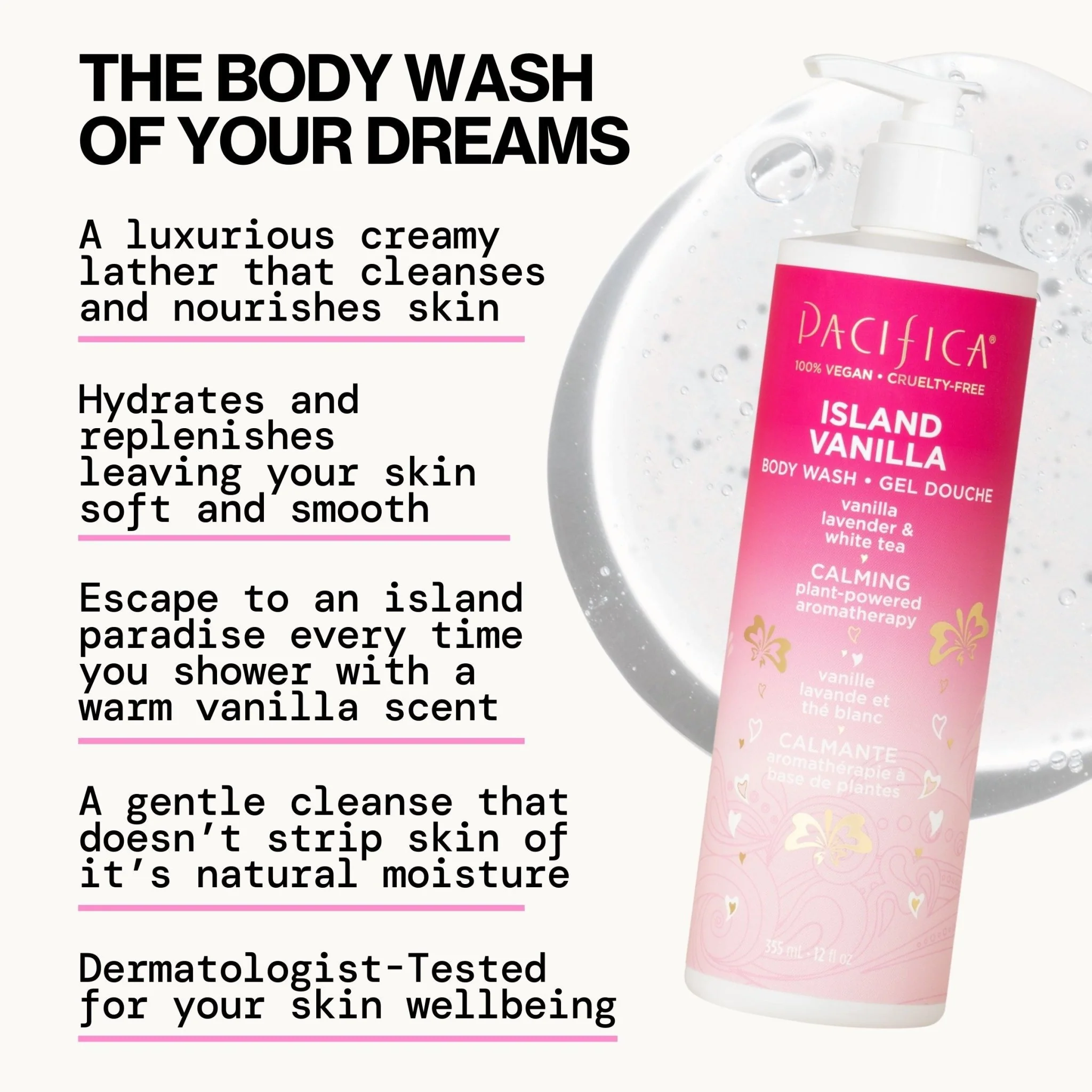 Island Vanilla Body Wash - Image 3