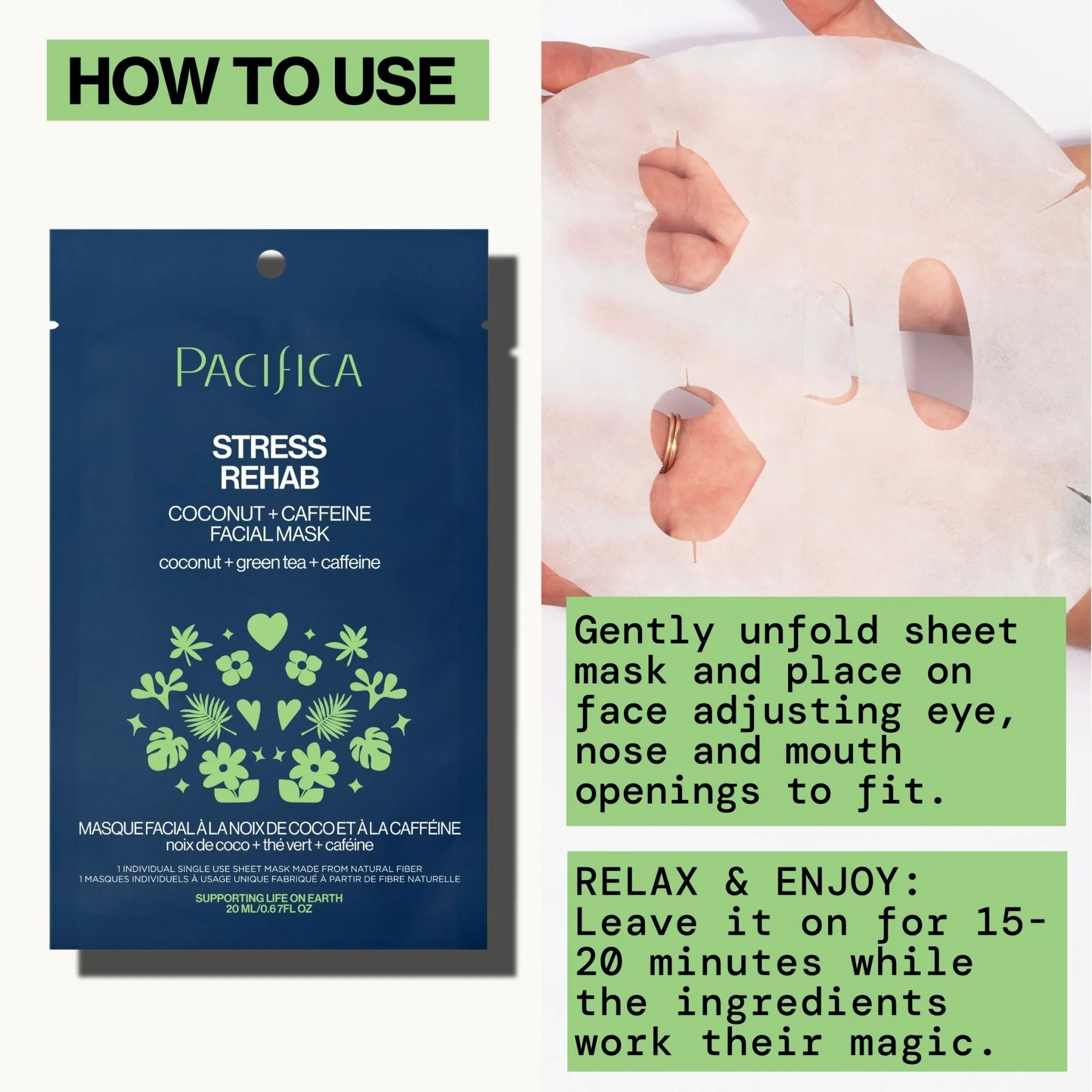 Stress Rehab Coconut & Caffeine Facial Mask - Image 10
