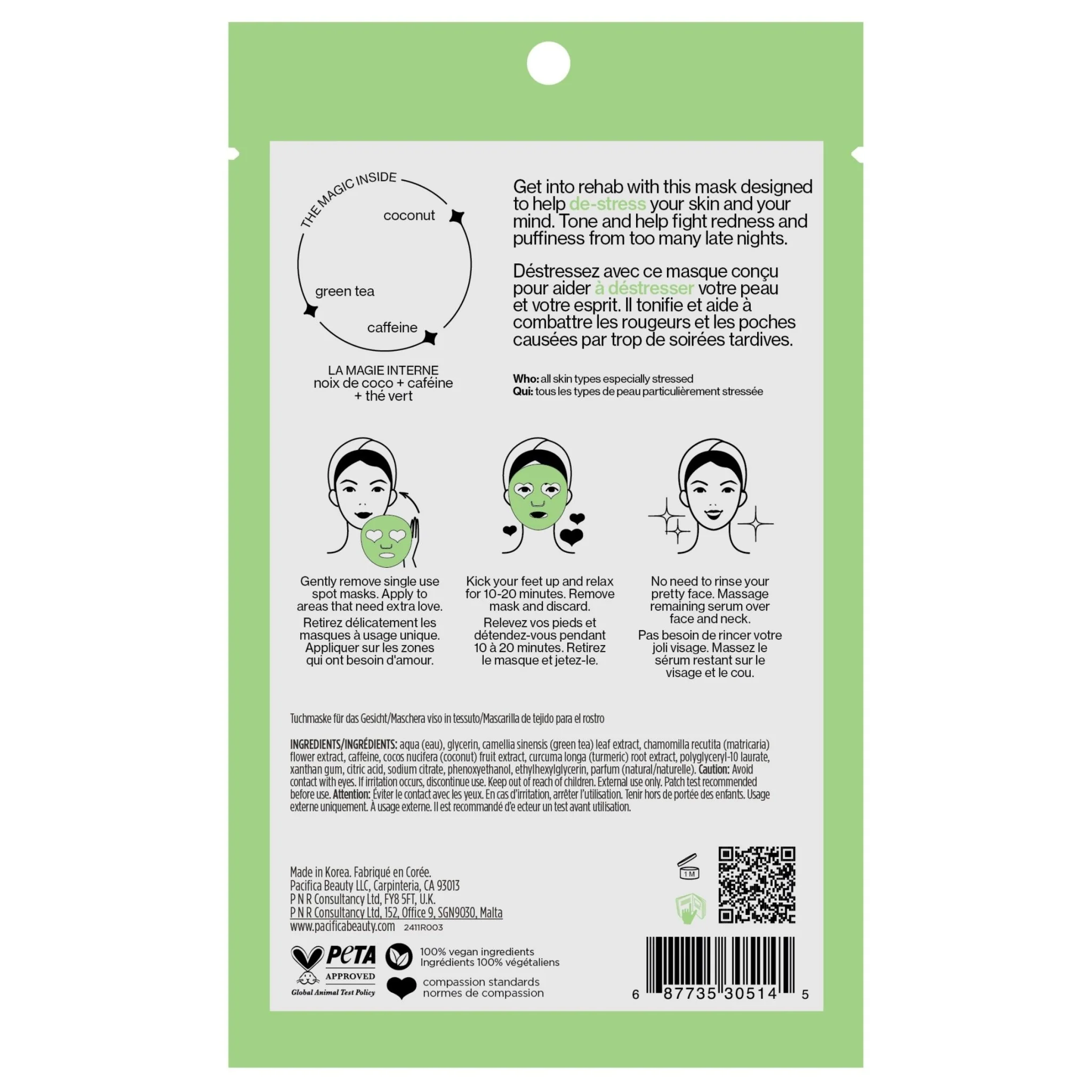 Stress Rehab Coconut & Caffeine Facial Mask - Image 15