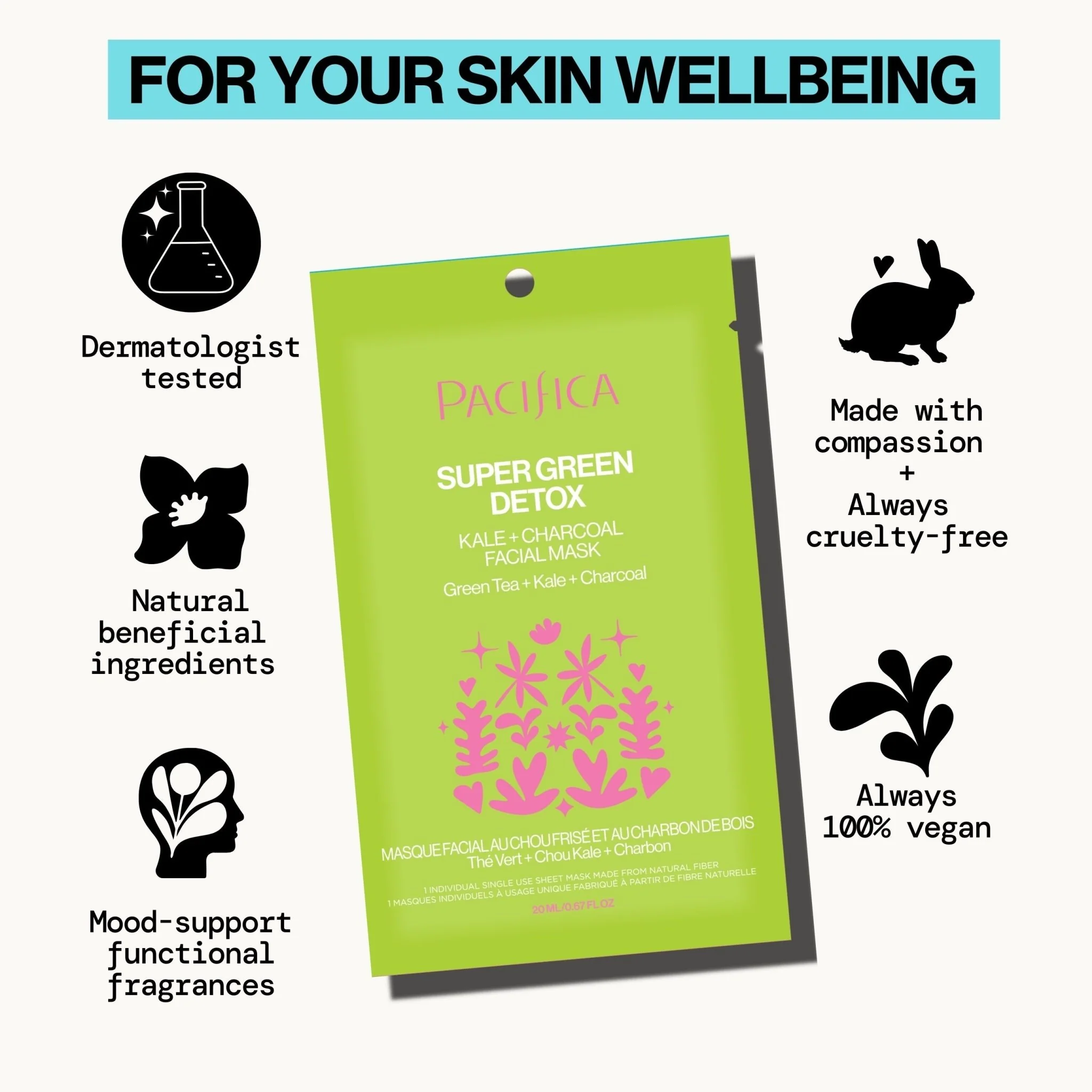 Super Green Detox Kale & Charcoal Detox Facial Mask - Image 7