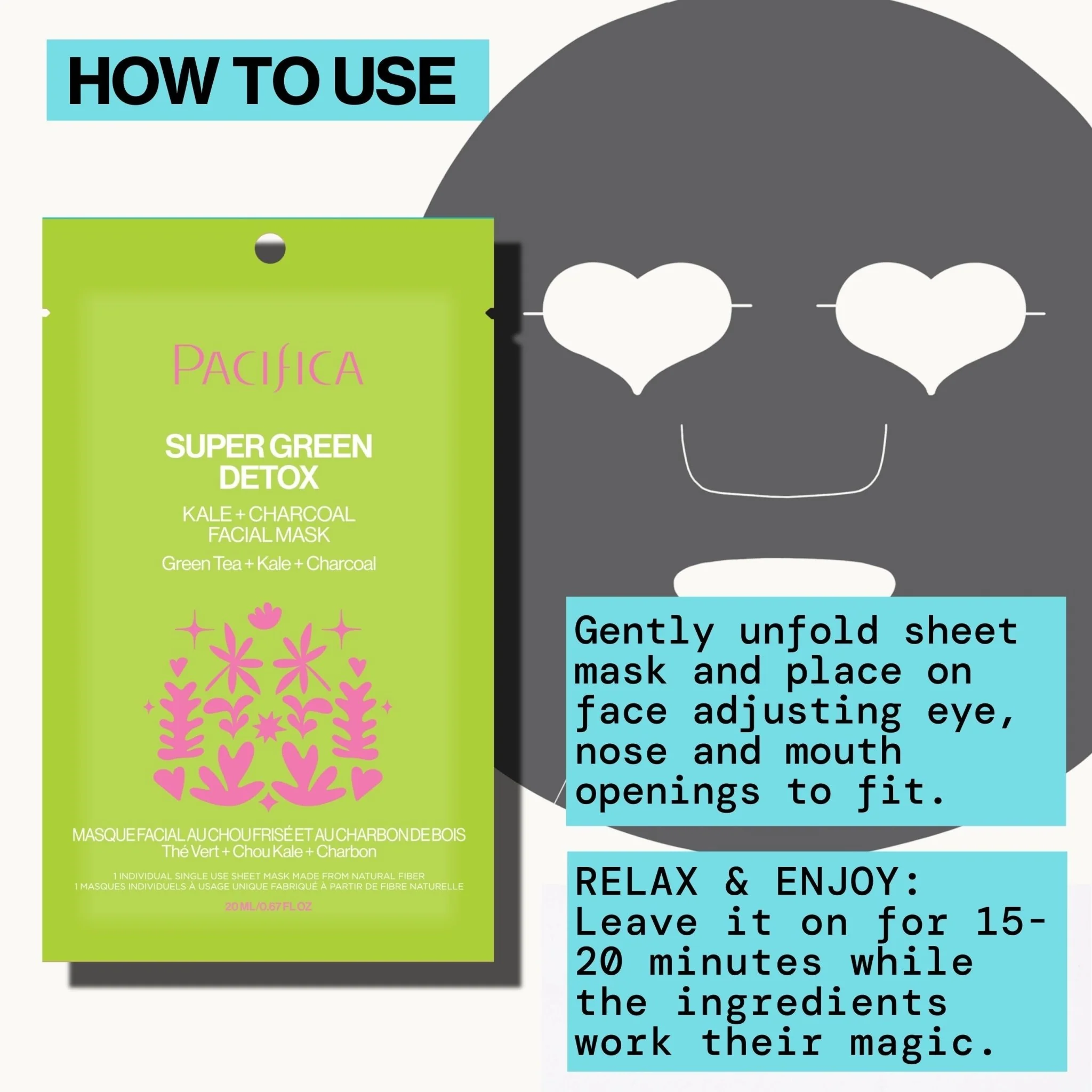 Super Green Detox Kale & Charcoal Detox Facial Mask - Image 8